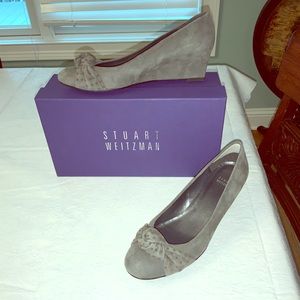 Stuart Weitzman - Gray Wedge Heels - Size 7.5N